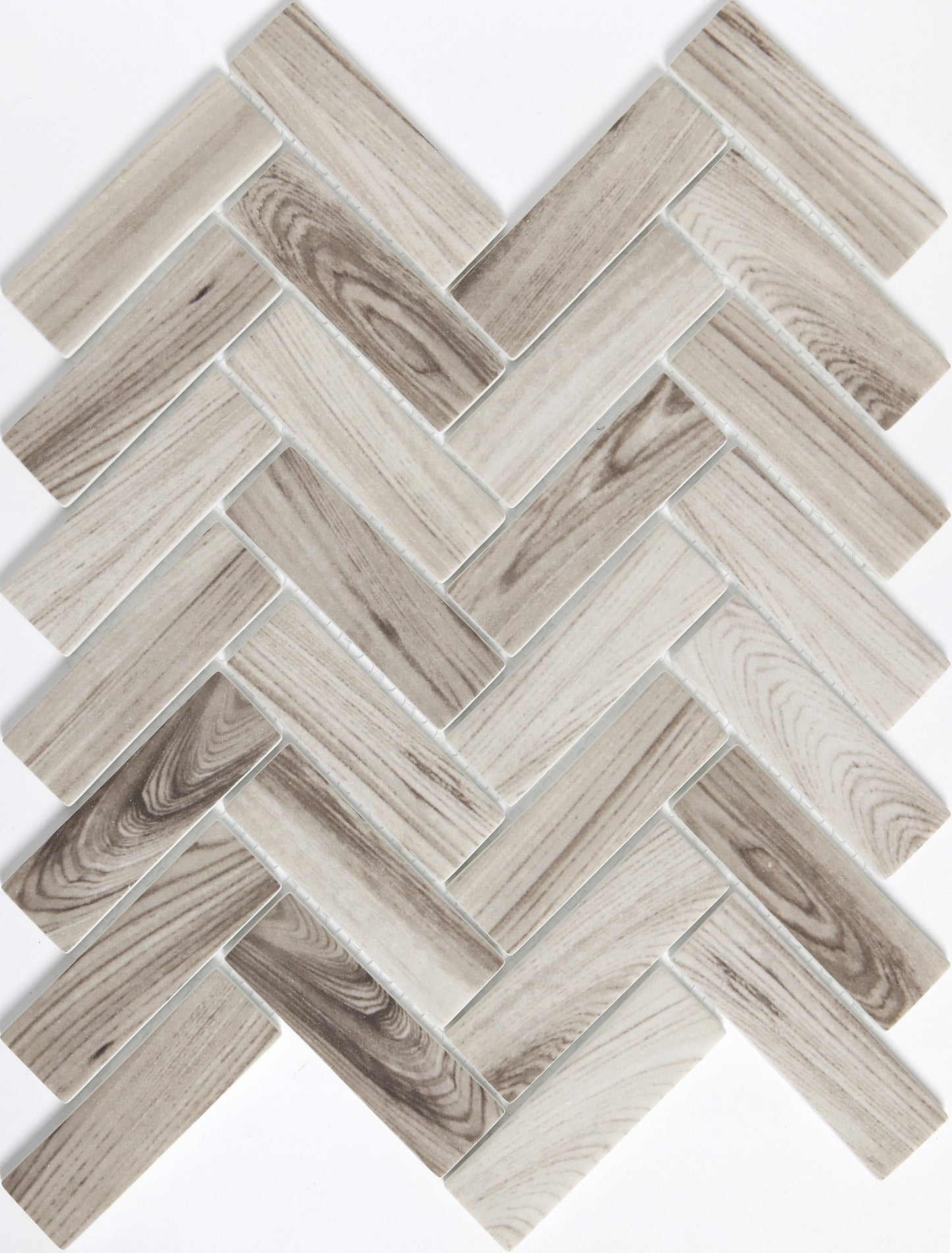 Emser Echo Gray Herringbone 11x13