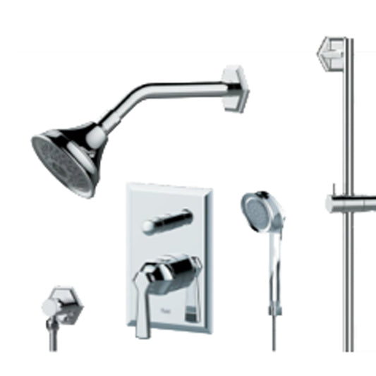 Fluid Symmetry Handheld Shower with Slide Bar Trim Package F1754T CP