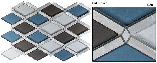 Glazzio Tiles FGS221 Cerulean Gaze