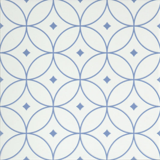 Emser Geometry Atom Blue 10x10