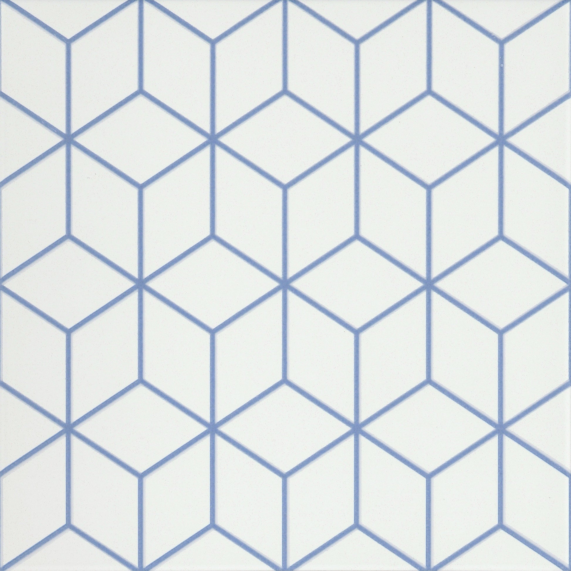 Emser Geometry Cube Blue 10x10 