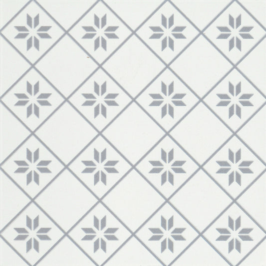 Emser Geometry Petal Gray 10x10 