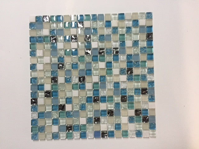 Livorno Blue Glass & Stone Mosaic (FREE SHIPPING)