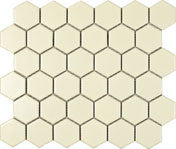 Lungarno Urban Textures Porcelain Hexagon Mosaics 2"x2"