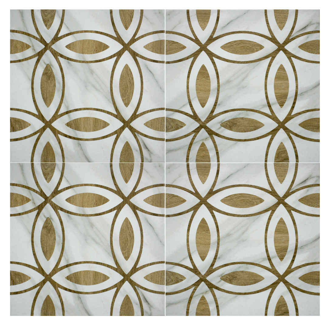 MEL Decor Marble & Wood 3-4P