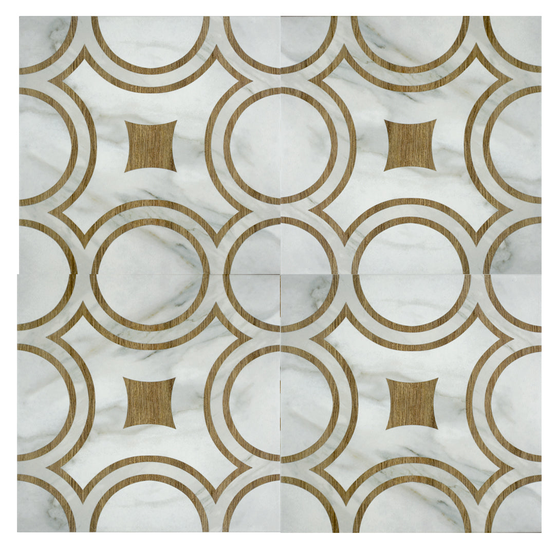 MEL Decor Marble & Wood 5-4P