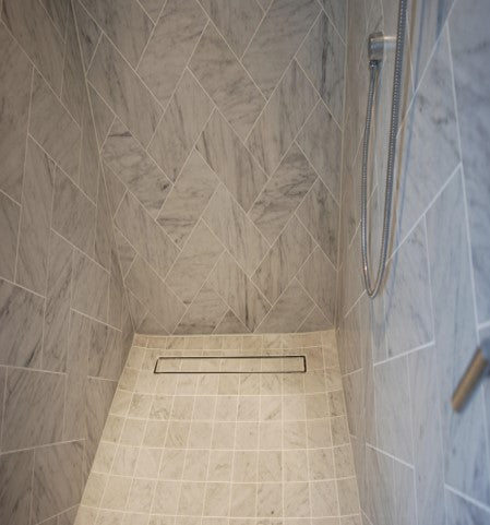 Designer Shower Linear Drain - Tile Insert Series