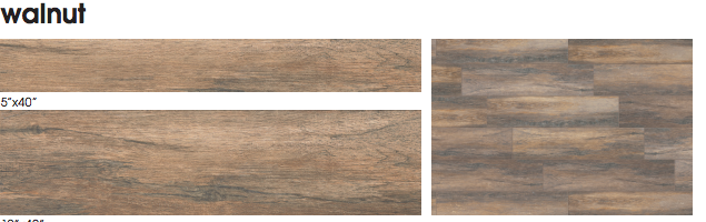 Cerdomus Kora Walnut Porcelain Wood Look Tile  (Made In Italy) Call us for special pricing!