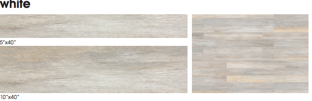 Cerdomus Kora White Porcelain Wood Look Tile  (Made In Italy) Call us for special pricing!