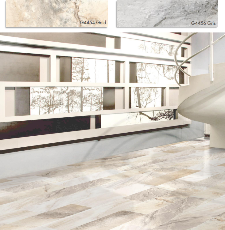 LUN Camelia 8"x24" Made in Europe Porcelain Limestone Look Tile