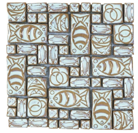 Roman White Tuna Glass Mosaics (please call us for pricing)