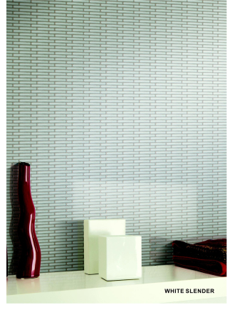 Hulu White Slender Porcelain Mosaics (please call us for pricing)