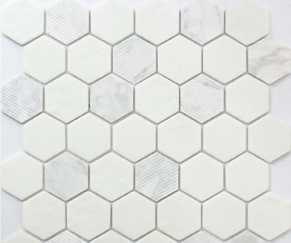 carrara multi surface hexagon 2x2 FWMGST1001