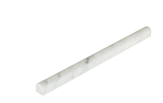 Elysium Precious Stone Carrara Bullnose .75x12  (call us for pricing)