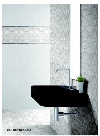 Elysium Cartier Sea Salt Hexagons 10x11.75  (call us for pricing)