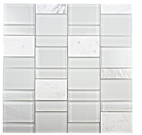 Elysium Tiles Vic Prime Marble & Glass Mosaics 11.25x13.75 (please call us for special pricing)