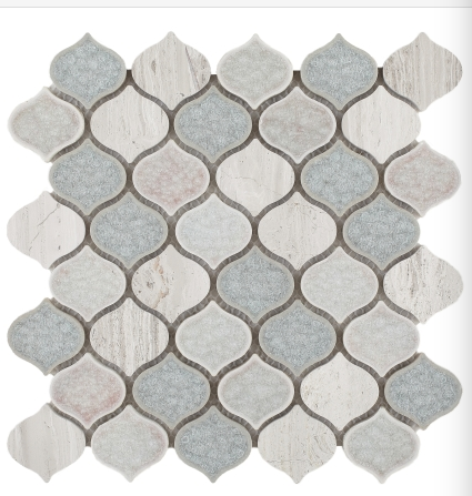 Elysium Van Gogh Flare Glass and Marble Mosaics 10.5x12.5 (call us for special pricing)