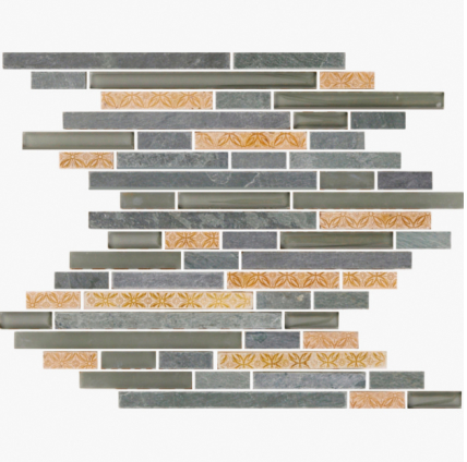 Elysium Tk Light Grey Slate Glass Mosaics 12x12 (call us for special pricing)