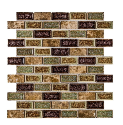 Elysium Swiss Emperador Brick 11.75x11.75 (call us for special pricing)