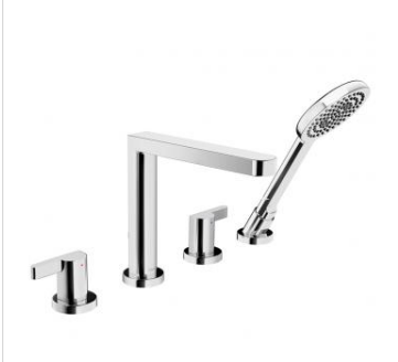 in2aqua Edge 4-hole roman tub trim kit, chrome rough-in valve required (please call us for special pricing)