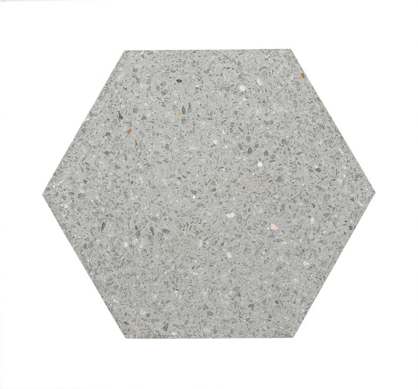 ALF Terrazo Hexagon Ash Gray 8x8