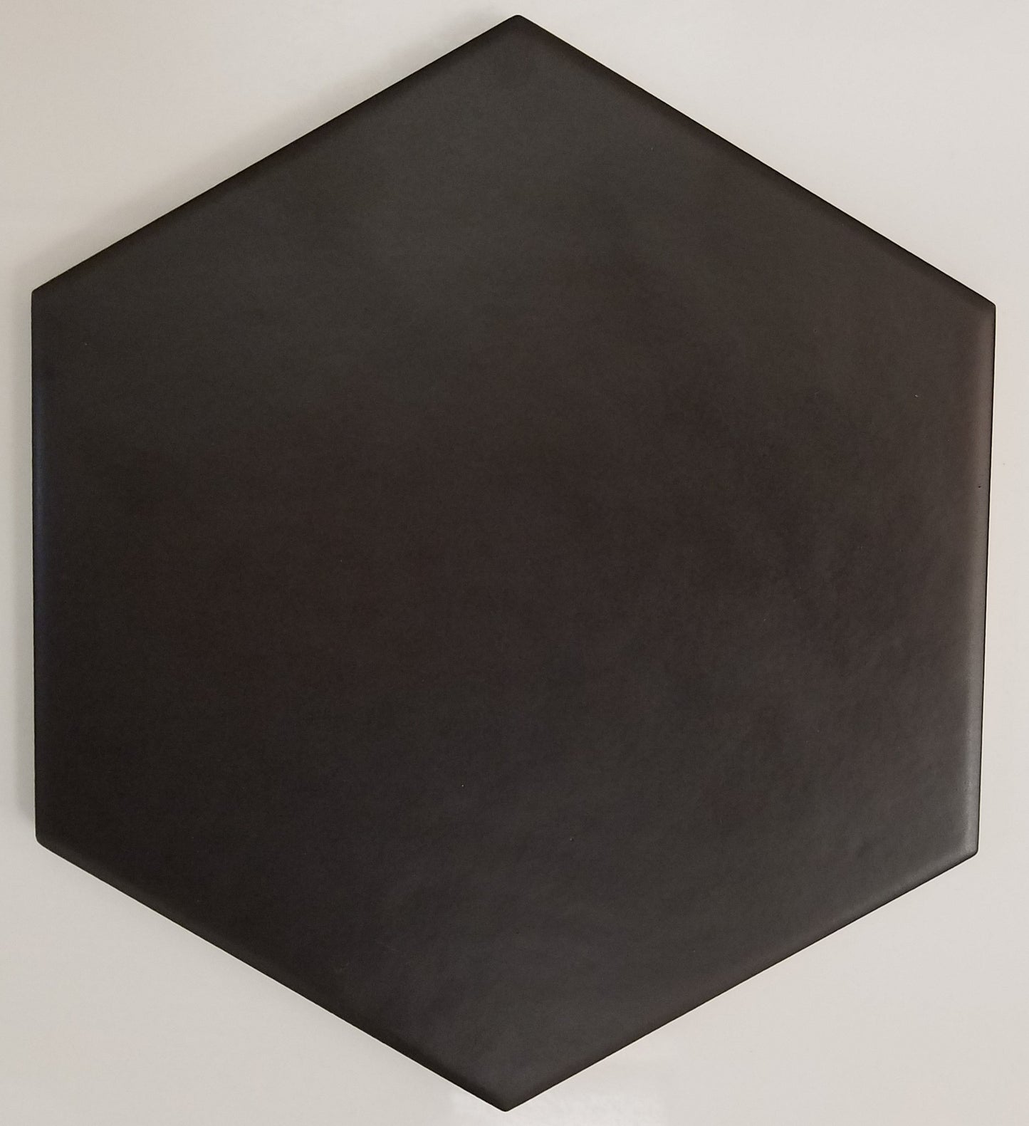 Royal Black Classic Hexagon Matte 7"x8" (shipping charge apply)