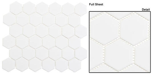 GT United Dove 2'' Hexagon Glossy 