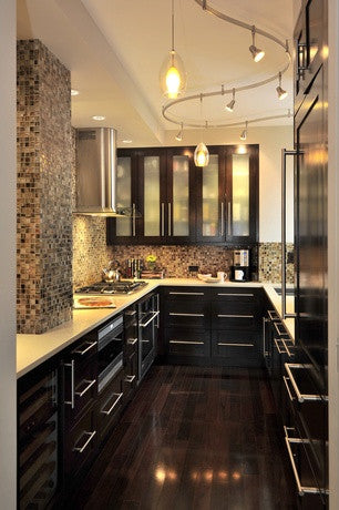 Dark Emperador Tumbled Glass Mosaic 5/8" x 5/8"