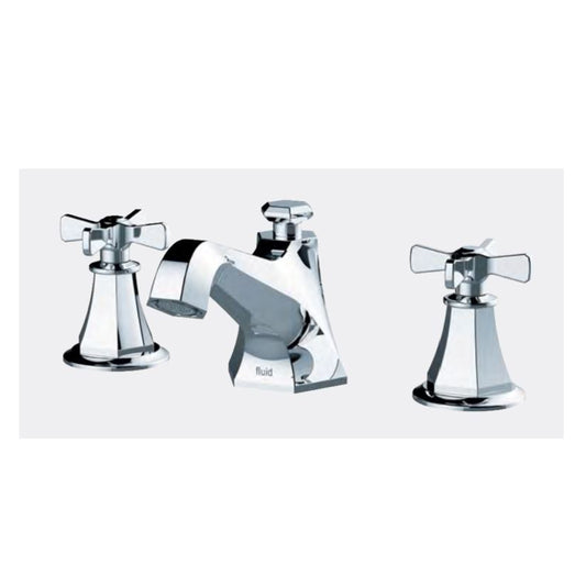 Fluid Dual Handle Lavatory Tap with Cross Handles F17006x CP