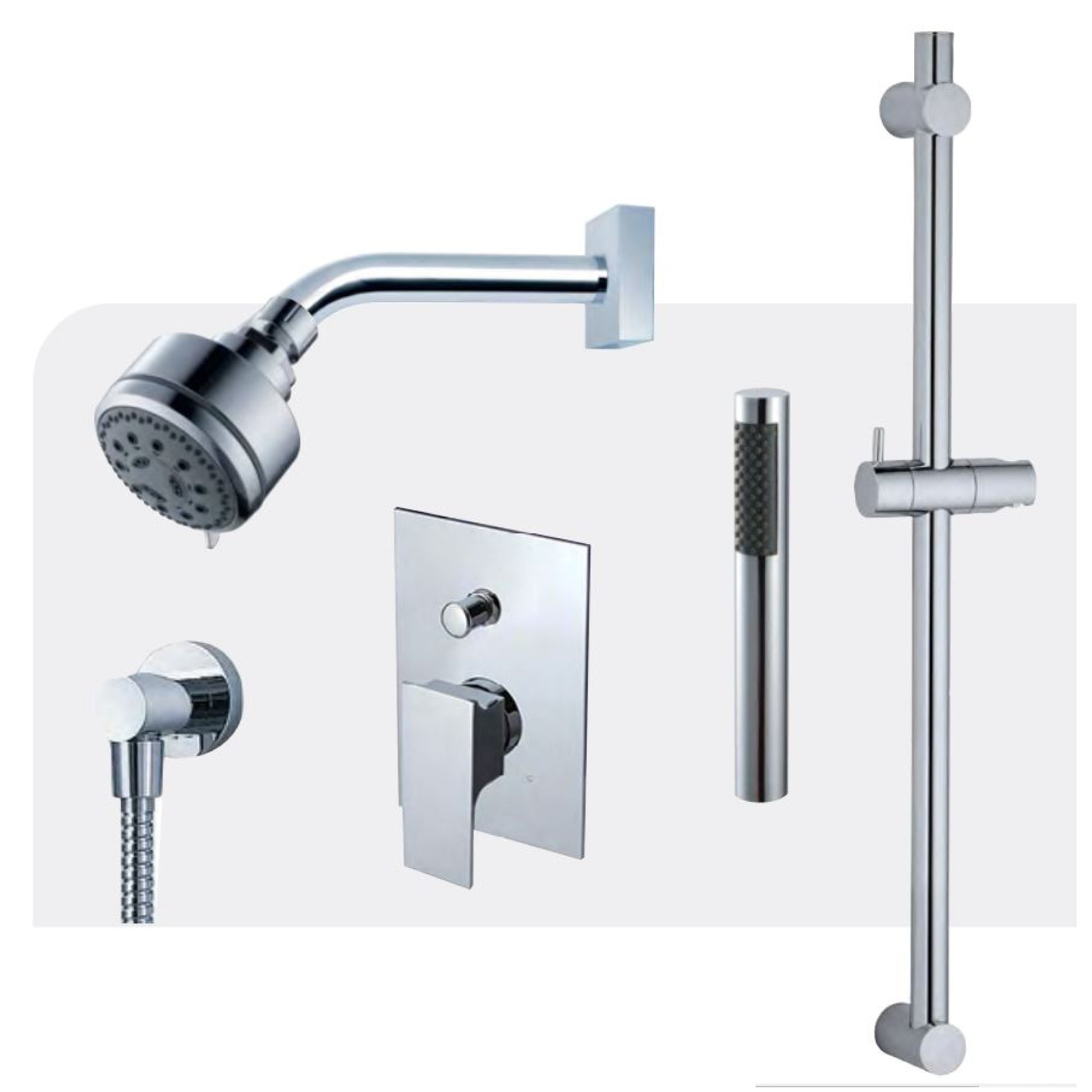 Fluid Jovian Shower with handheld Trim Package F2154T CP