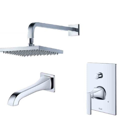 Fluid Oceanside Tub & Shower Trim Package F2340T CP