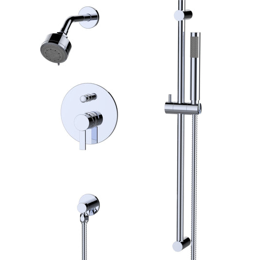 Fluid Citi Handheld Shower with Slide Bar Trim Package F2454T CP