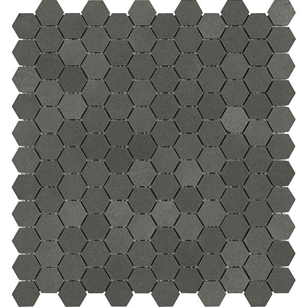 Royal Charcoal Grey 1x1 Hexagon Stone Mosaic (walls)