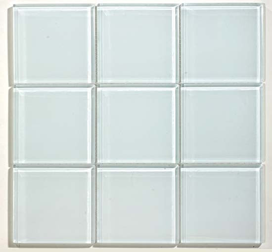 GT White Glass 4x4 Mosaic (may qualify for free shipping)