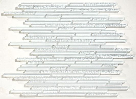 GT White Glass Glacier Bul and Brick Mosaic (may qualify for free shipping)