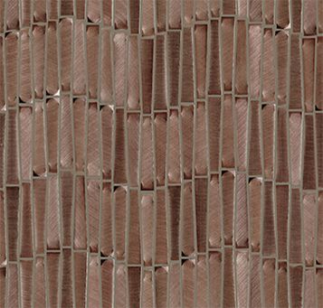Porcelanosa Gravity Aluminium Wave Copper 11x12