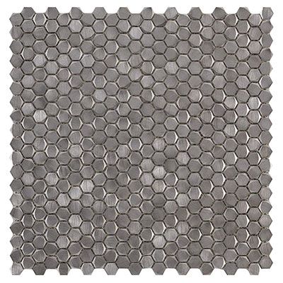 Porcelanosa Gravity Aluminium Hexagon Metal 12x12