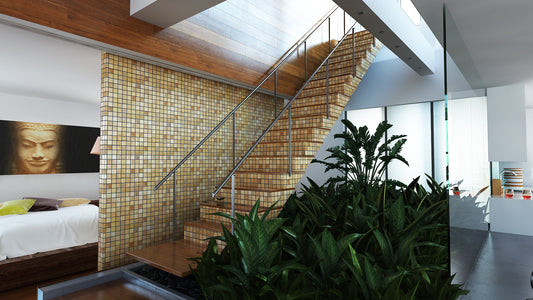 Gray Oak Natural Wood Mosaics 13"x13" Sheet (May qualify for free shipping)