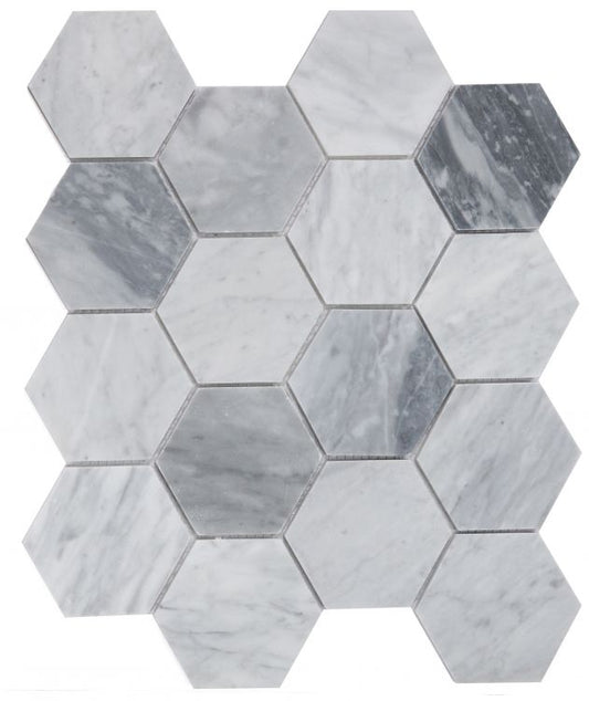Hexagon Mix Grey