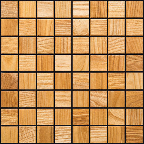 Natural Ash Natural Wood Mosaics 13"x13" Sheet (May qualify for free shipping)