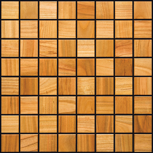 Natural Bird Cherry Natural Wood Mosaics 13"x13" Sheet (May qualify for free shipping)