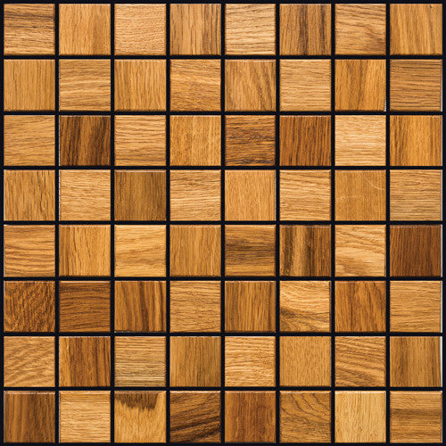 Natural Oak Natural Wood Mosaics 13"x13" Sheet (May qualify for free shipping)