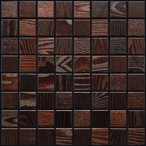 Thermally Treated Ash Natural Wood Mosaics 13"x13" Sheet (May qualify for free shipping)