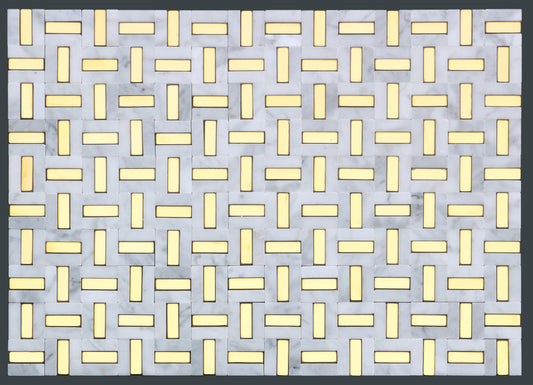 Emser Link White & Gold 12x17