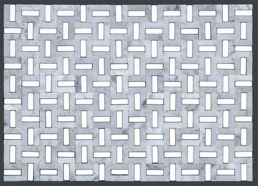 Emser Link White & Silver 12x17