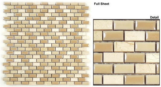 Glazzio Tile Glass and Marble Porcello pbs01 shiny oyster