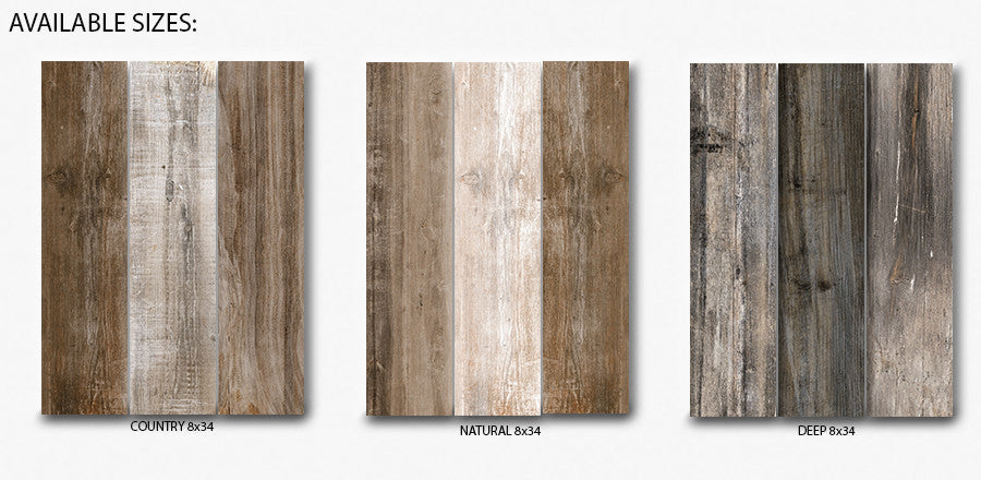 Colorker Retro Wood Look Porcelain Tile (Made in Spain)