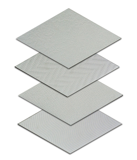MEL Porcelain Floor & Wall Tile Rhombus Light Grey UP6x10''