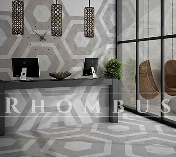 MEL Porcelain Floor & Wall Tile Rhombus Series 6x10 