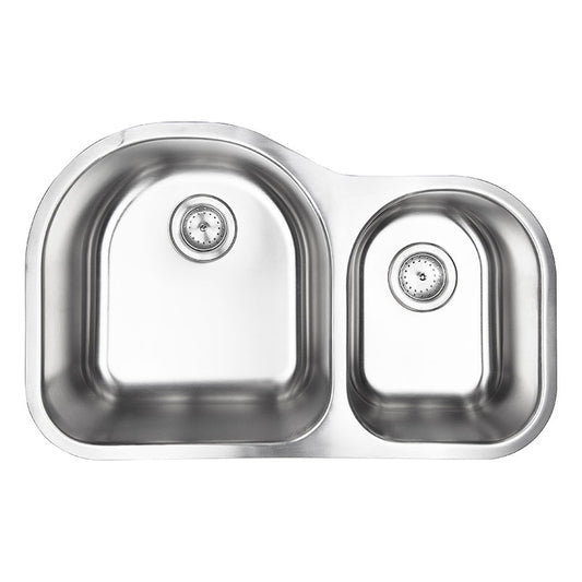 MSI Kitchen Double Bowl 60/40 Stainless Steel Sink 